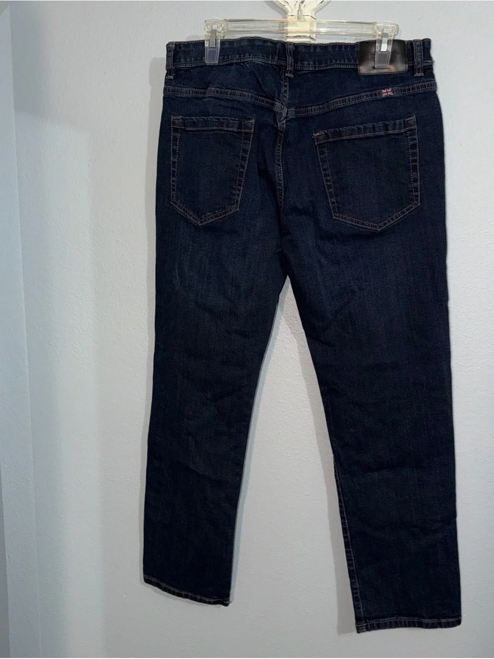 Men's English Laundry Sutton Slim Straight Leg Dark Blue Jeans Size 34x 30